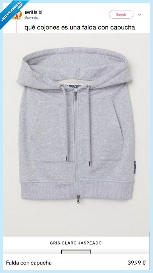 falda,con capucha,400 pavos