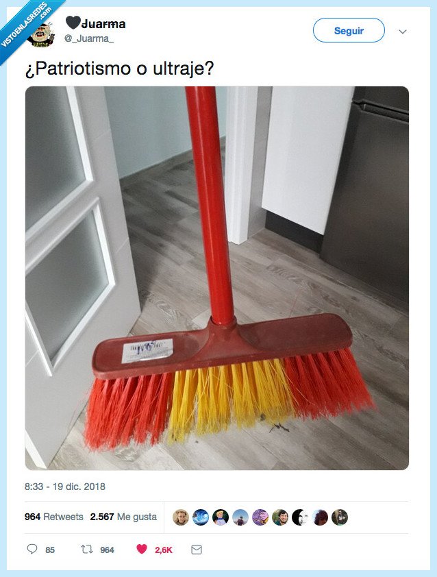 delgada línea,patriotismo,escoba