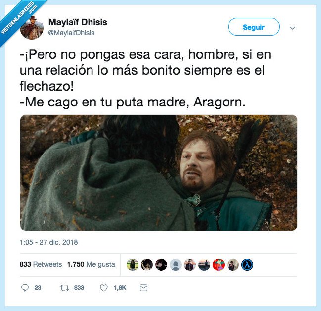 bromas,aragorn,madre,relacion