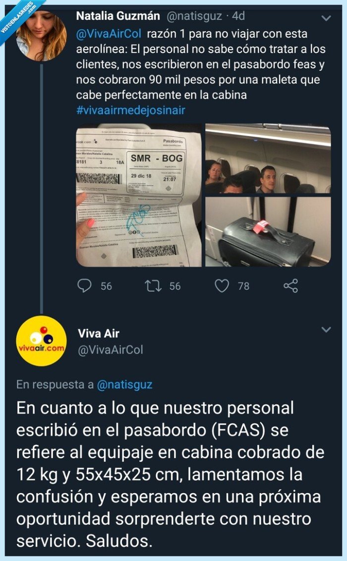 Zasca,aerolínea,Colombia,FEAS,FCAS