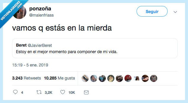 beret,sentir,caca,momento componer