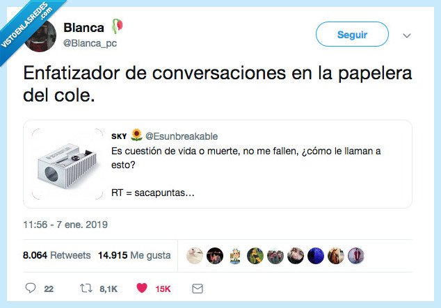 conversación,sacapuntas perder tiempo