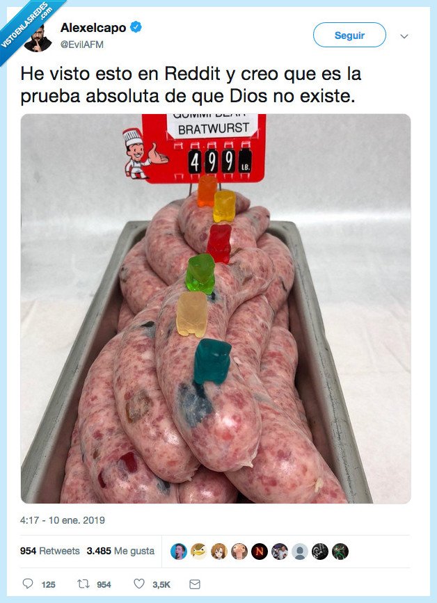 potar,salchicha,gominola