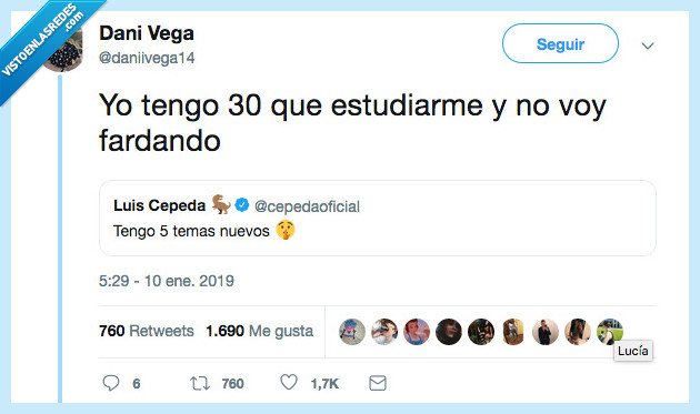 vacilar,estudiar,fardar