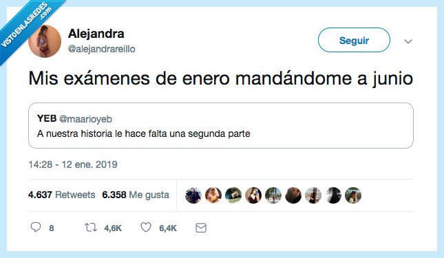 segunda parte,examenes,nunca fueron buenas