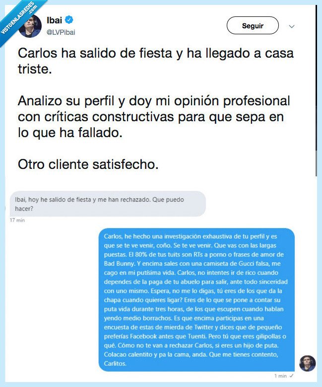 507157 - Ibai le ha dado una gran lección de humildad a Carlos hoy cuando le han preguntado porque no ha ligado@LVPibai