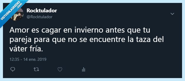 amor,cagar,invierno,frío,váter,pareja