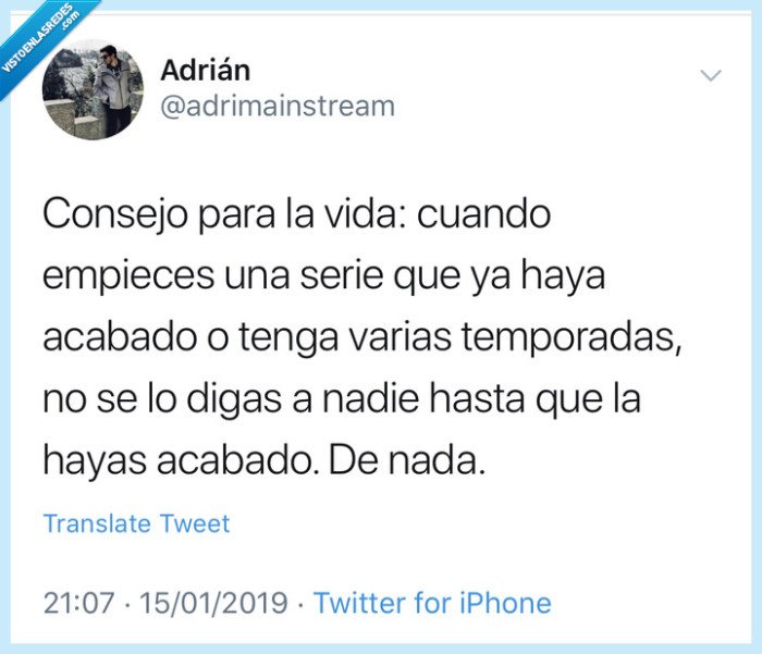 Spoiler,serie,consejo