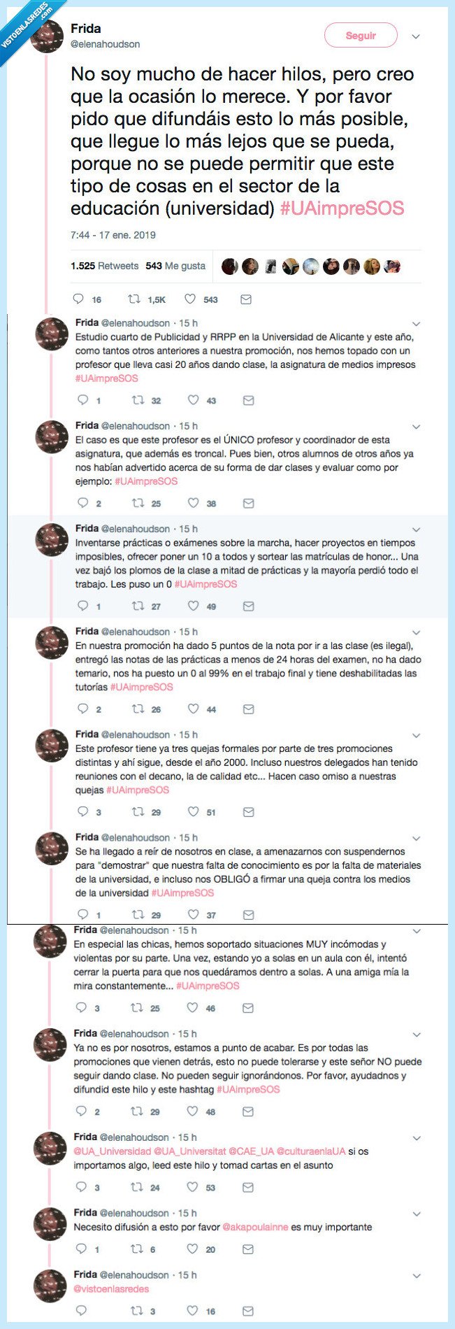 universidad,contar,tormento,profesor,verguenza