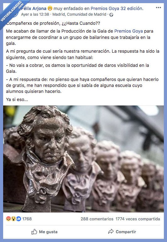 goyas,denuncia,ni un duro