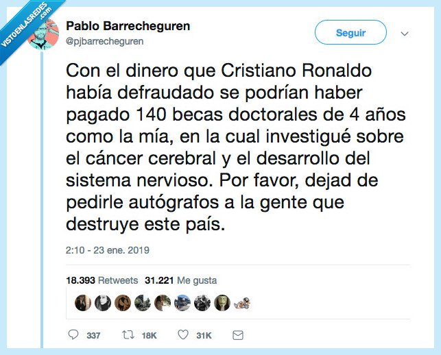 cristiano ronaldo,cuanta verdad en un tuit