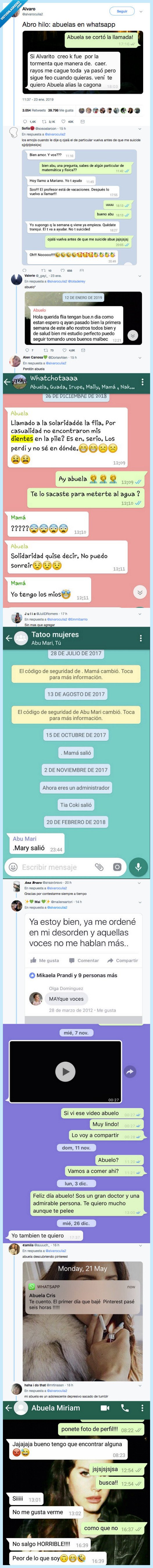 abuela,conversación,compartir