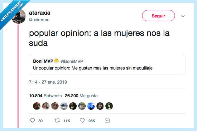 mujeres,suda. unpopular