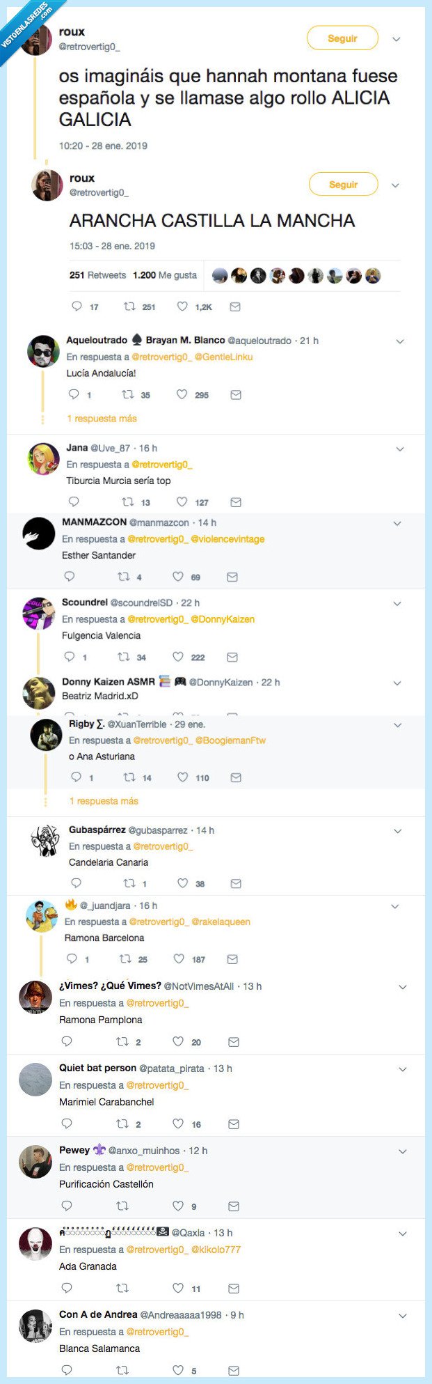 hannah montanna,española,nombres