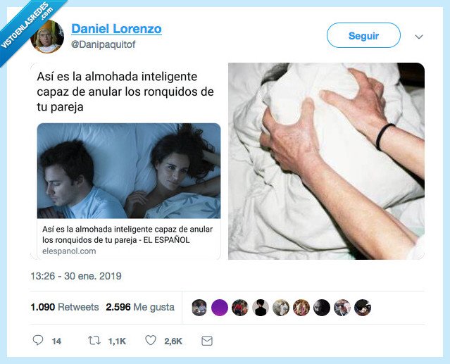 agradecer,almohada,anular ronquidos