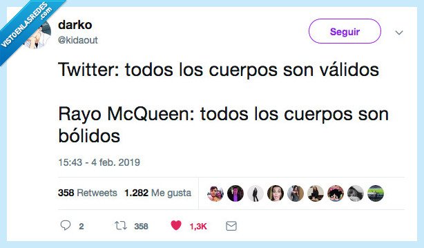 bolido,rayo mc queen,cuerpos