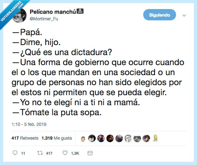 dictadura,hijo,gobierno