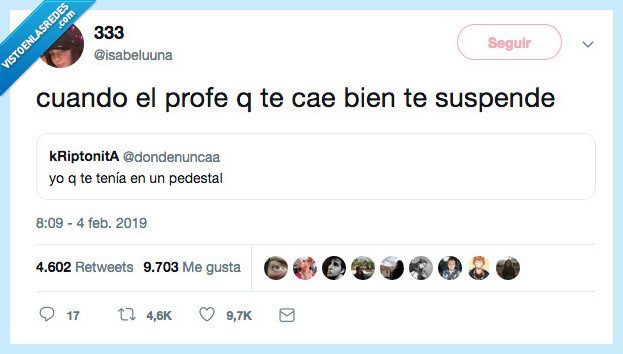 gran decepci&oacute;n,profesor,caer bien