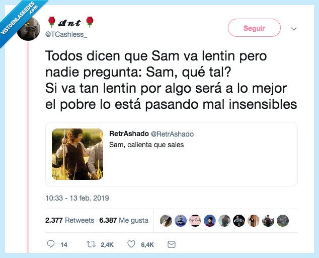pobre sam,nadie piensa en sam,tengo hambre