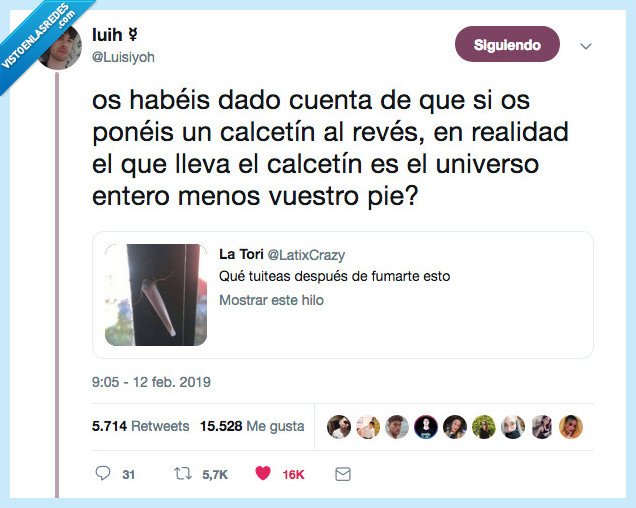 calcetin,cuenta,universo