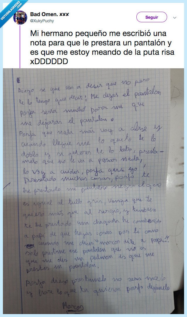 morir,amor,carta,pantalones,hermano