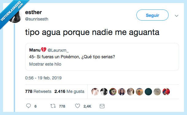 pokemon tipo agua,aguantar