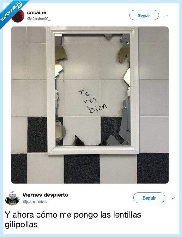 lentillas,yo,ver,espejo