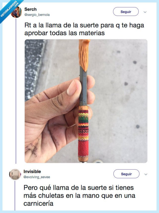 llamar,suerte,chuletas