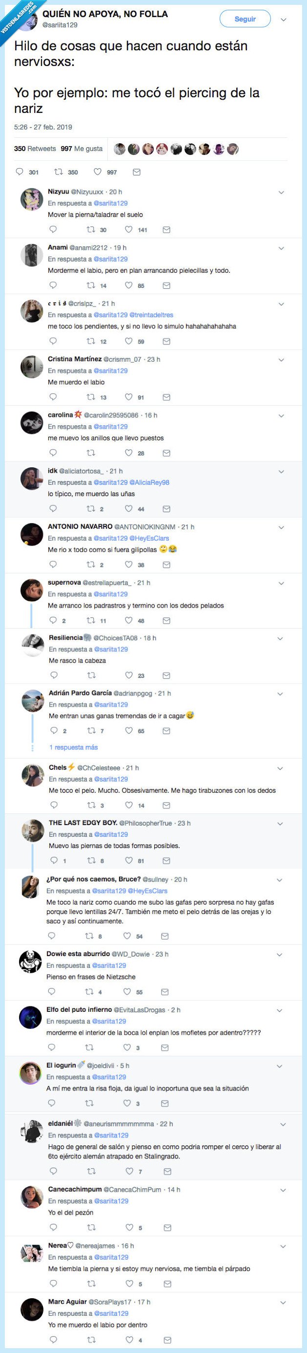 nerviosa,cuando,gente