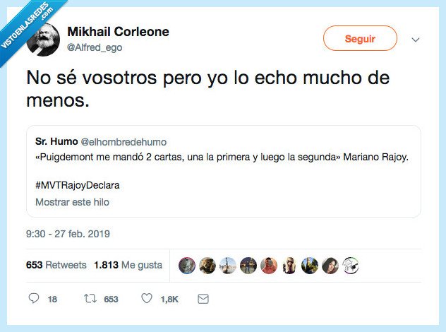 rajoy,echar de menos,no sé vostros pero