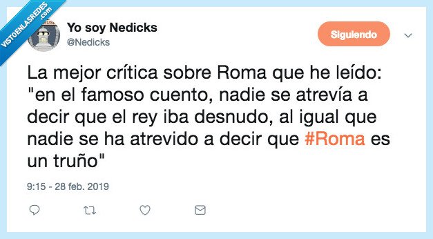 roma,truño,twitter,netflix,oscars