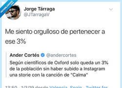 Enlace a Demasiada gente para ser solo un 3%, por @Jarragav