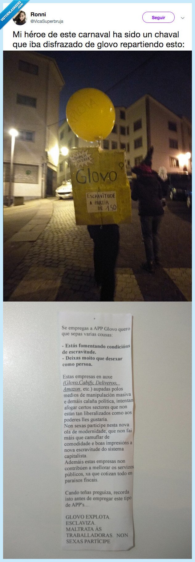 glovo,carnaval,heroe