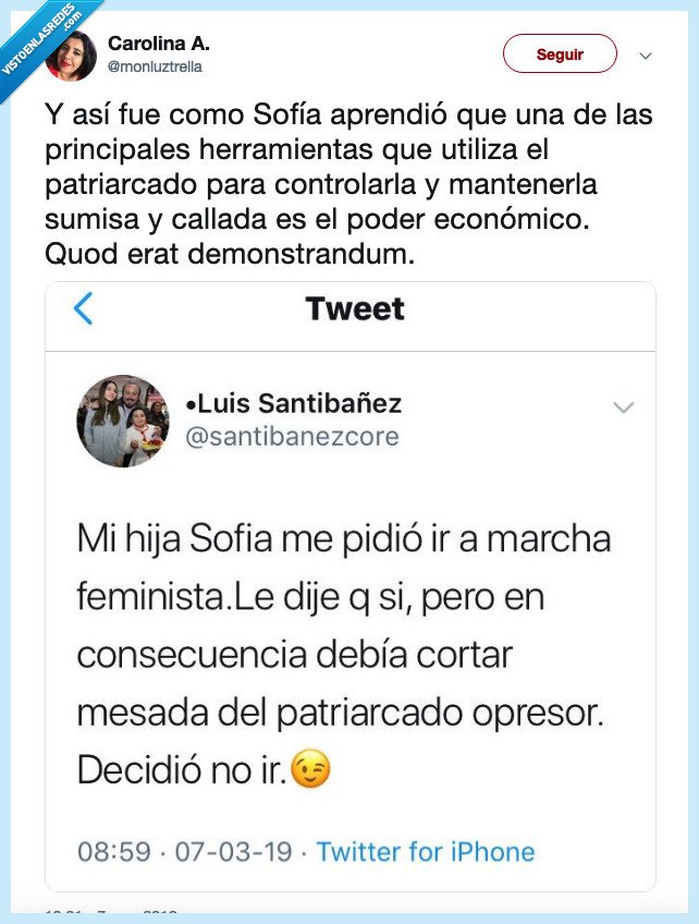 sofia,hija,protesta,feminista,feminismo,mesada
