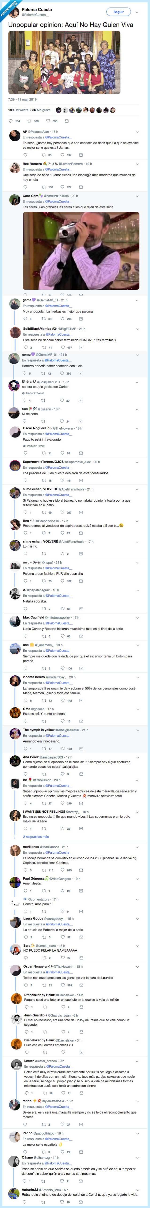 aqui no hay quien viva,unpopular edition