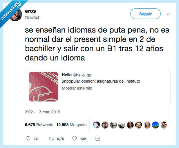 unpopular,no es,ingles