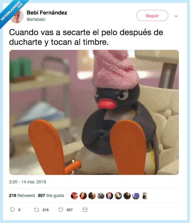 duchar,enfadar y no respirar