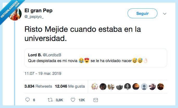 no hace falta diecir nada más,risto,novia nacer