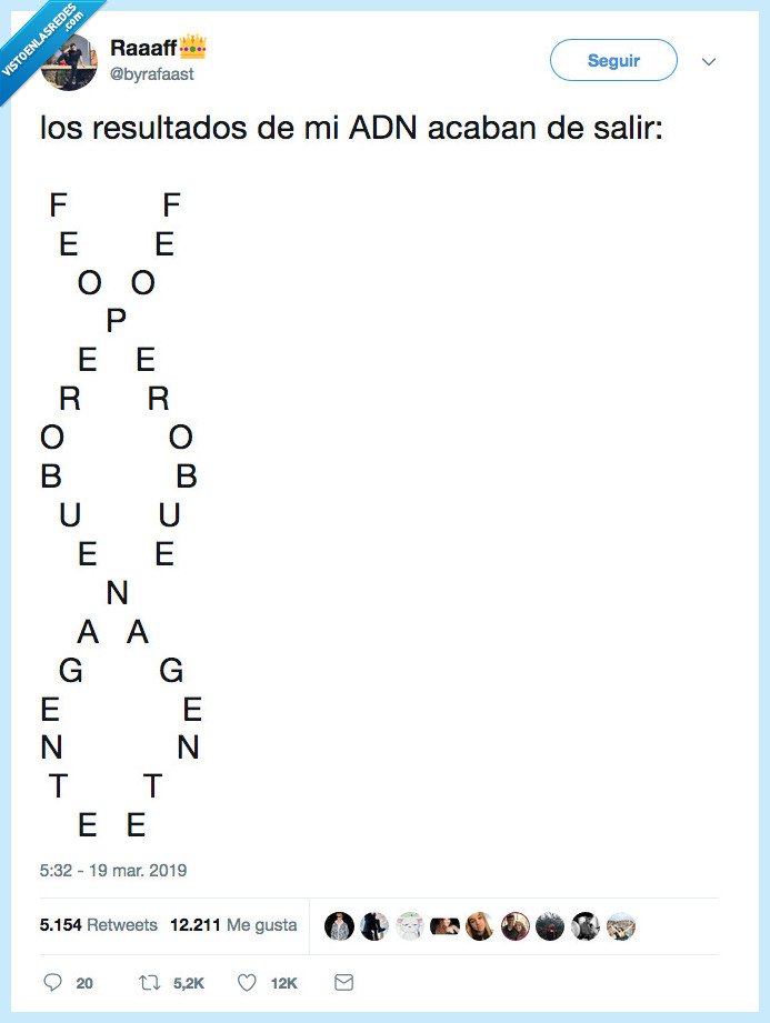 ADN,RESULTADO,ACABAR,SALIR