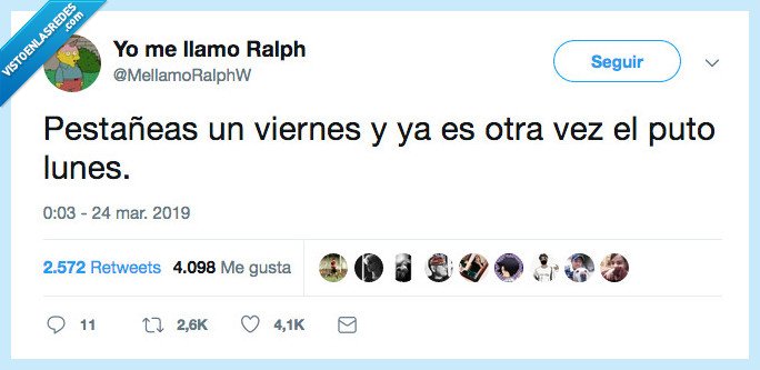 efímero,pestañear,lunes