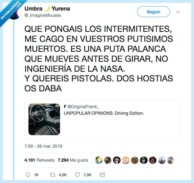 intermitentes,por favor,ponedlos