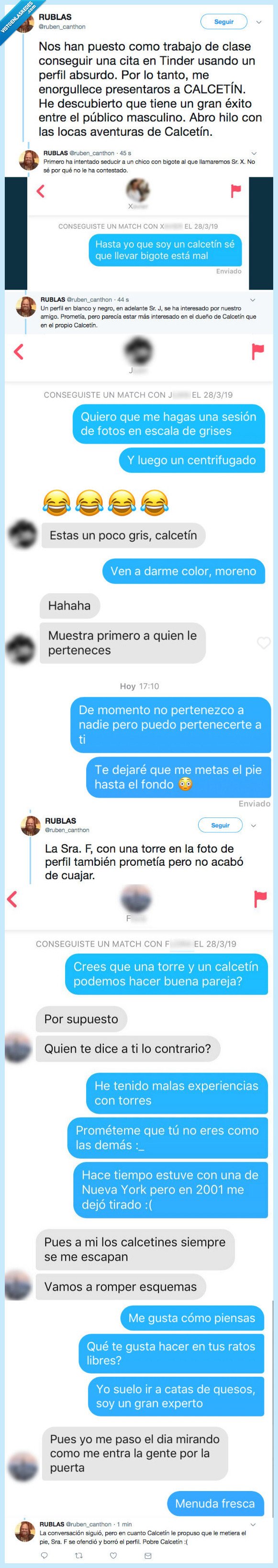 calcetin,tinder,supermatch