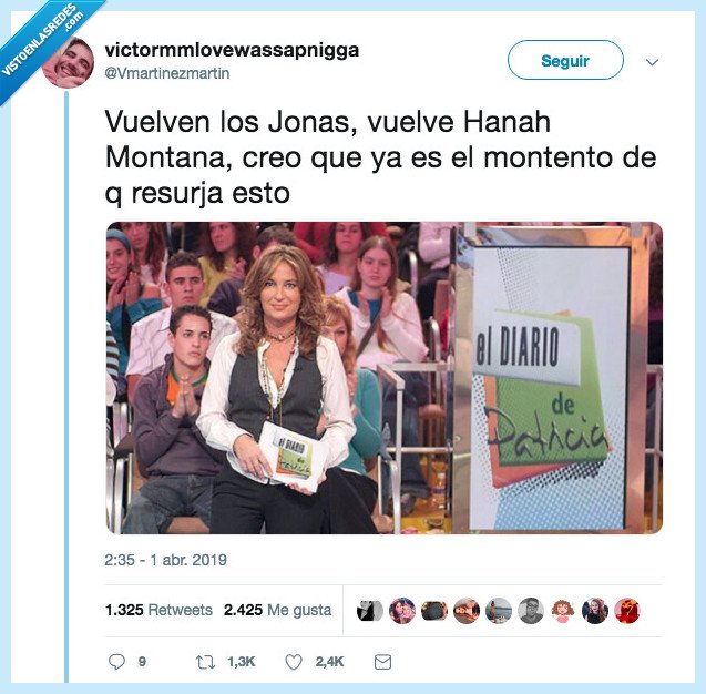 diario patricia,jonas,brothers,volver