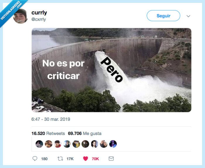 pero,no es por riticar