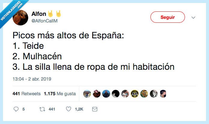 monton de ropa,teide,piko