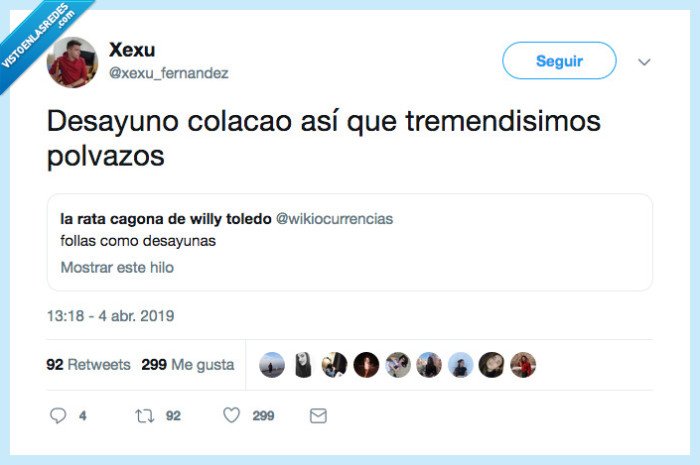 te digo a ti que no,colacao,polvo