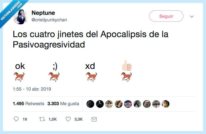 apocalipsis,4 jinets,pasivoagresivo