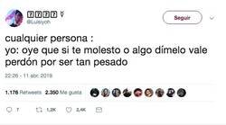 Enlace a PERDÓN LO SIENTO POR MOLESTAR, RESPIRAR Y EXISTIR, por @Luisiyoh