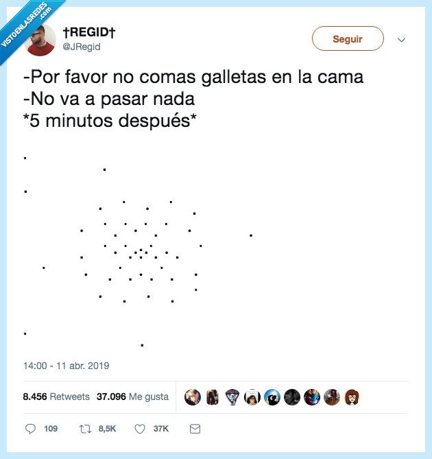 cosas que dan rabia,comer,galletas,cama