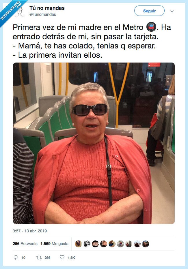 madre,metro,invitar